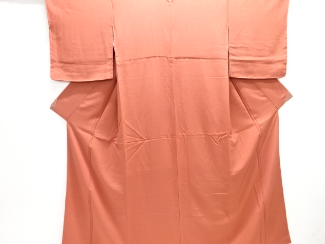 織柄色無地着物